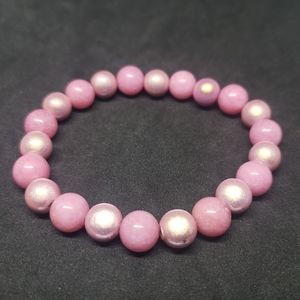 Pink morganite, miracle bead healing bracelet